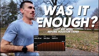 Last Big Week Before Houston Marathon Taper! // Enough for sub-2:20?