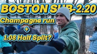Boston Marathon Sub-2:20 Pacing Plan + Champagne Run